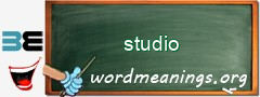 WordMeaning blackboard for studio